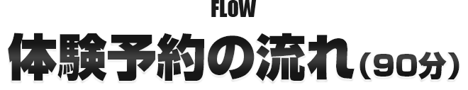 FLOW体験予約の流れ90分